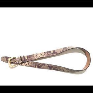 Michael Kors Snake Print Leather Belt Size L